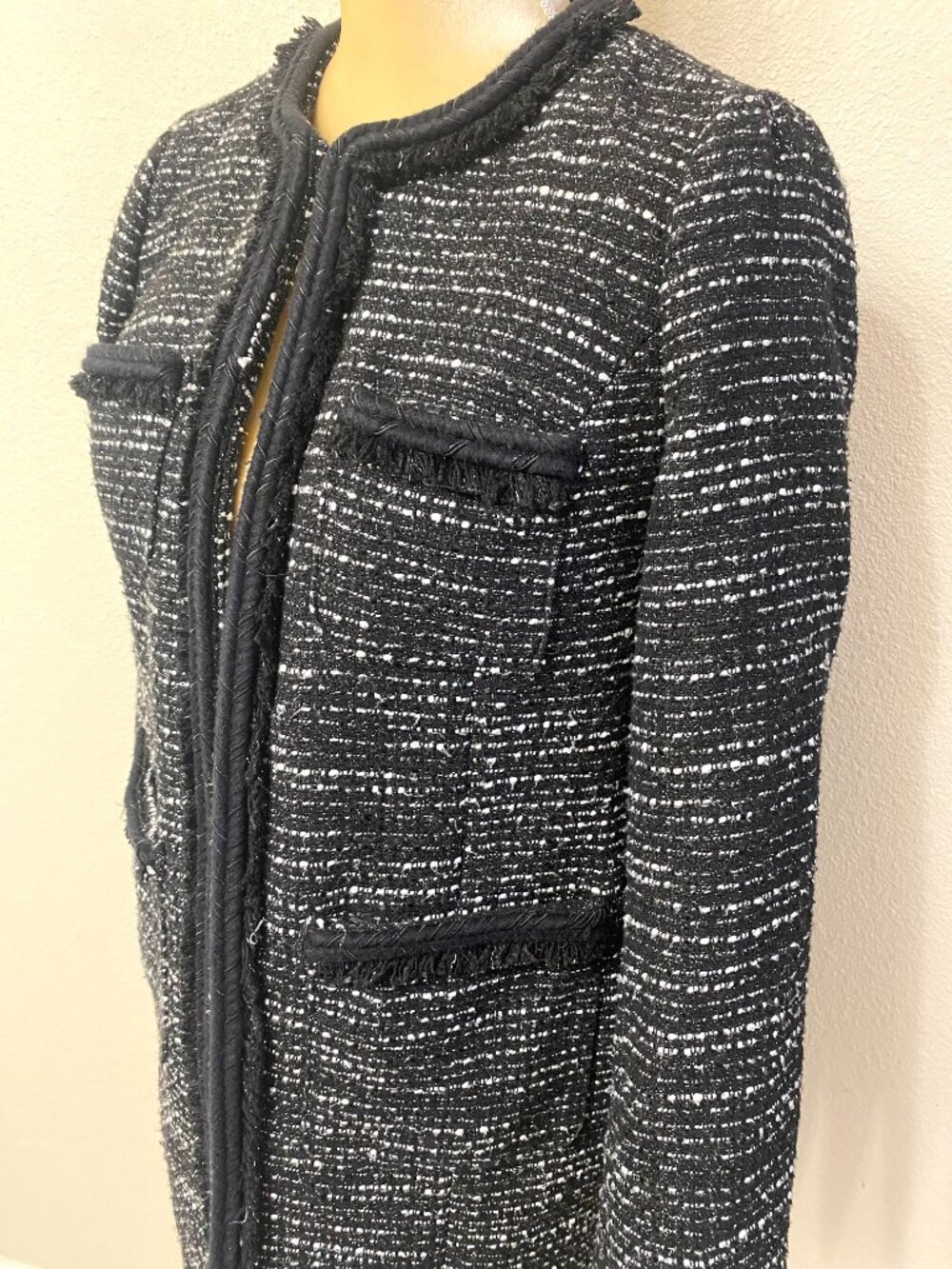 J. Crew Tweed Braided Trim Lady Coat 0 - Picture 5 of 14